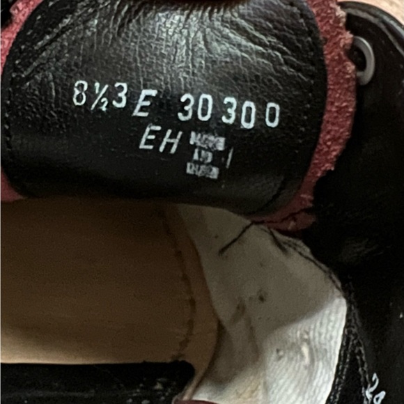 Florsheim wingtip Oxford shoes men’s 8.5 3E wide wine burgundy classic 30300 - Picture 2 of 7